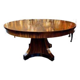 Italian Deco Macassar Center Table For Sale