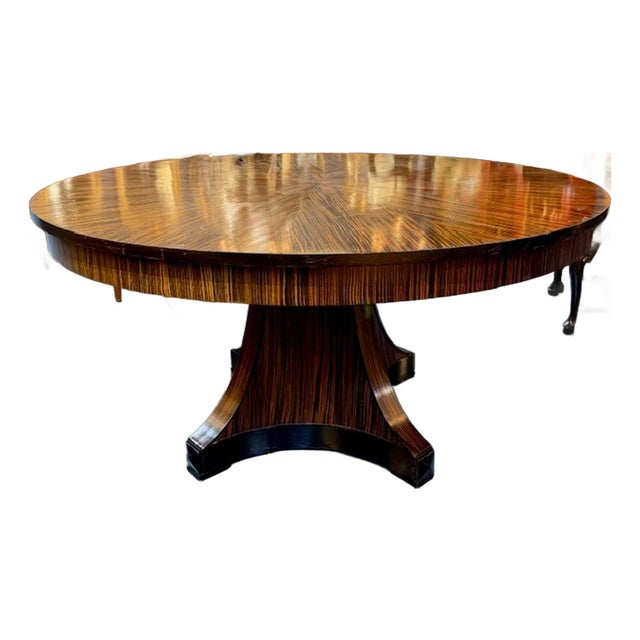 Italian Deco Macassar Center Table For Sale