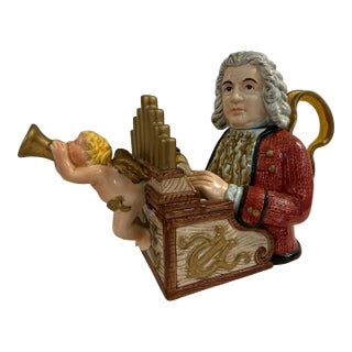 1990s Fitz and Floyd Johann Sebastian Bach Character Teapot For Sale