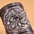 Metal 1970s Carved Dragon Brush Pot, Relief Dragon Pearl Design For Sale - Image 7 of 9