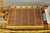 Large 48" Vintage Wooden Fishing Vessel Model Ship Yellow Hull South Korean Flag For Sale - Image 15 of 18
