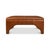 Square Brown Leather Cocktail Ottoman For Sale - Image 4 of 12