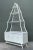White Vintage White Rattan Pagoda Etagere For Sale - Image 8 of 12