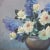 Realism Mid 20th Century Floral Still Life Painting by George M. Walker, Framed For Sale - Image 3 of 4