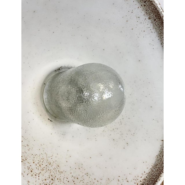 Industrial Factory Pendant Lamp with Frosted Glass Cover, 1970s For Sale - Image 15 of 17