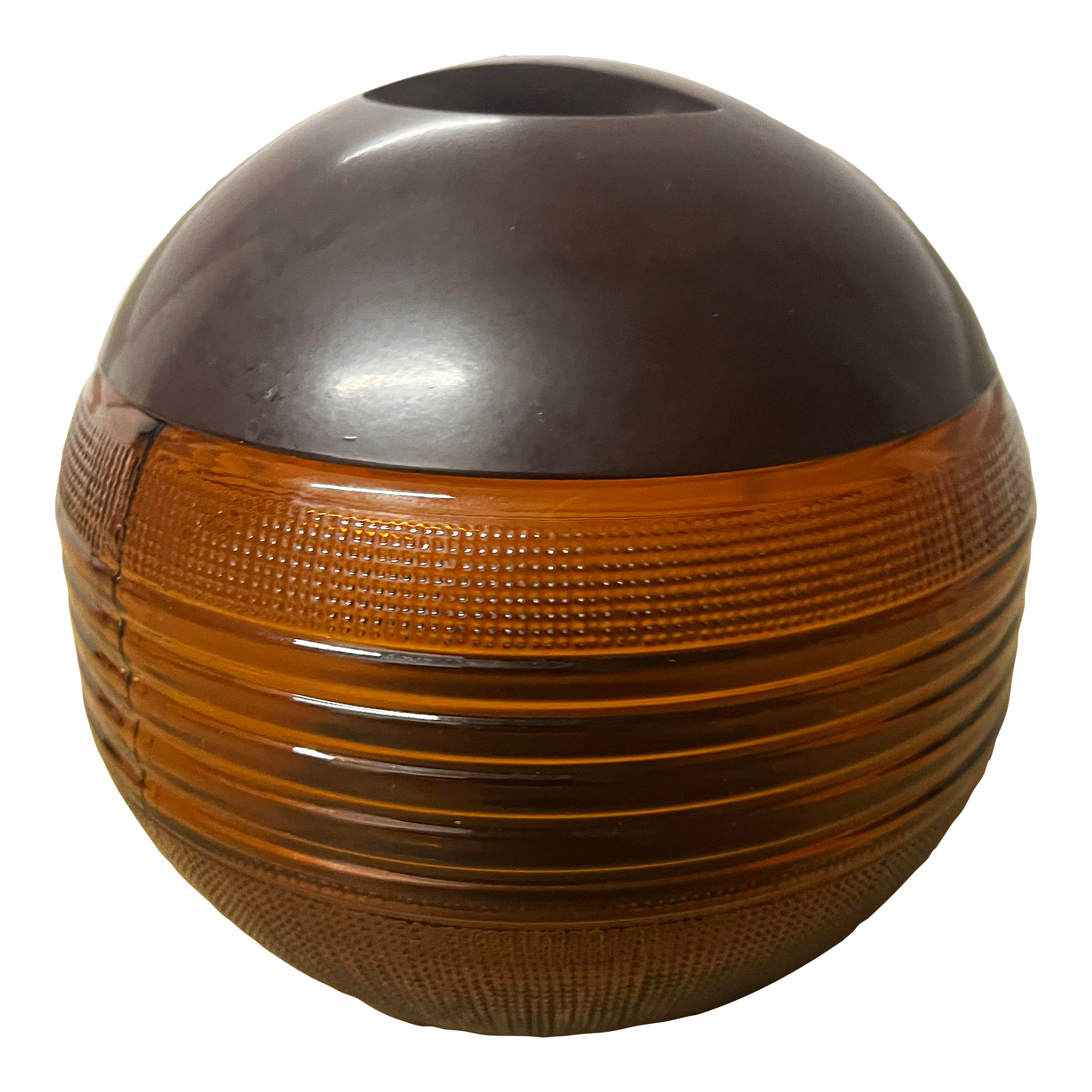 bakelite tobacco jar 1930s Art Deco Amber Glass & Bakelite Tobacco Jar/Humidor