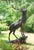 Stag Sculpture in Bronzed Aluminium For Sale - Image 4 of 9