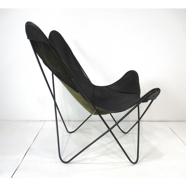 Jorge Ferrari Hardoy Leather Butterfly Sling Chair by Hardoy - Jorge Ferrari Knoll (A) For Sale - Image 4 of 13