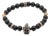 Black Vibe Onyx Stone Beaded Gladiator Bracelet For Sale