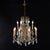 French Antique French Louis XIV Style Brass & Crystal 12-Light Teired Chandelier C1930 For Sale - Image 3 of 12