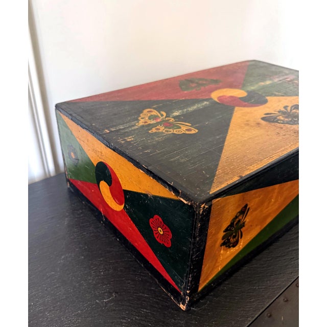 Set of Three Korean Stackable Sewing Box Covered in Hanji Paper For Sale - Image 14 of 18