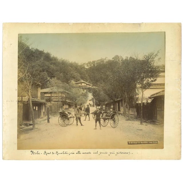 Ancient Views of Kobe is an original vintage albumen print on single cardboard: 26 x 34 cm. They were realized in the...