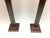 Fabulous Pair of Jan Barboglio 29” Tall Iron and Amber Glass Hurricanes. These stand 29 inches tall 9 1/2 inches in...