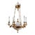 Myran Allan Luxury Lighting Empire Style Bronze Ormolu and Porcelain Chandelier For Sale