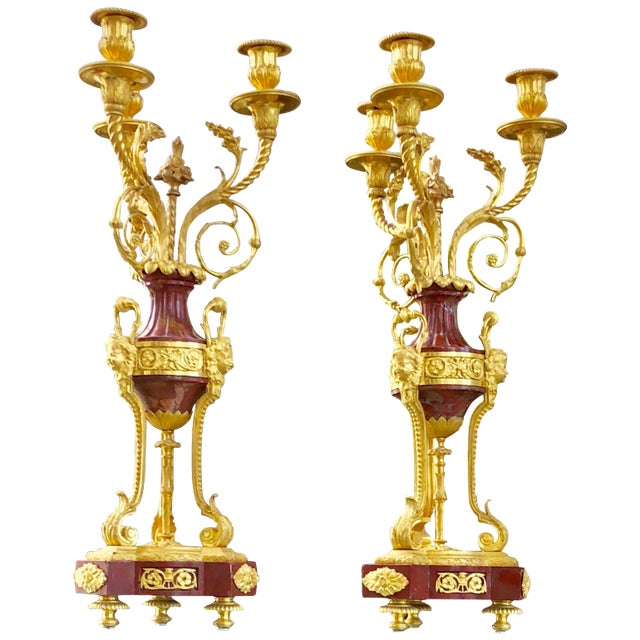 Louis XVI Candelabra - a Pair For Sale