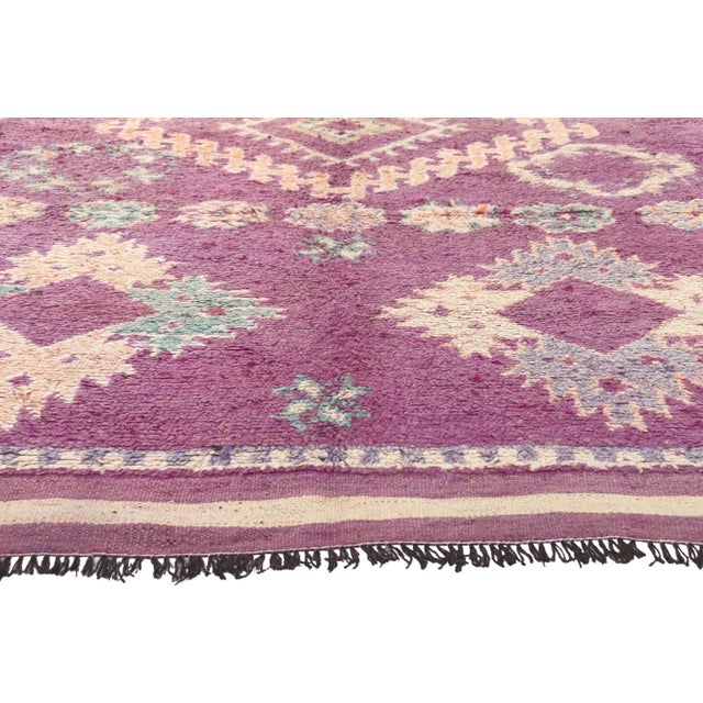 Purple Vintage Purple Talsint Moroccan Rug - 05'10 X 10'11 For Sale - Image 8 of 11