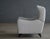 Gray 1990s Vladimir Kagan Style Juno Wingback Recliner Chair Newly Reupholstered For Sale - Image 8 of 11