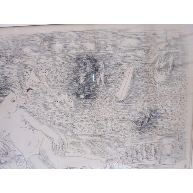 Printmaking Materials After Raoul Dufy Reclining Nude French Etching by Chalcographic Du For Sale - Image 7 of 9