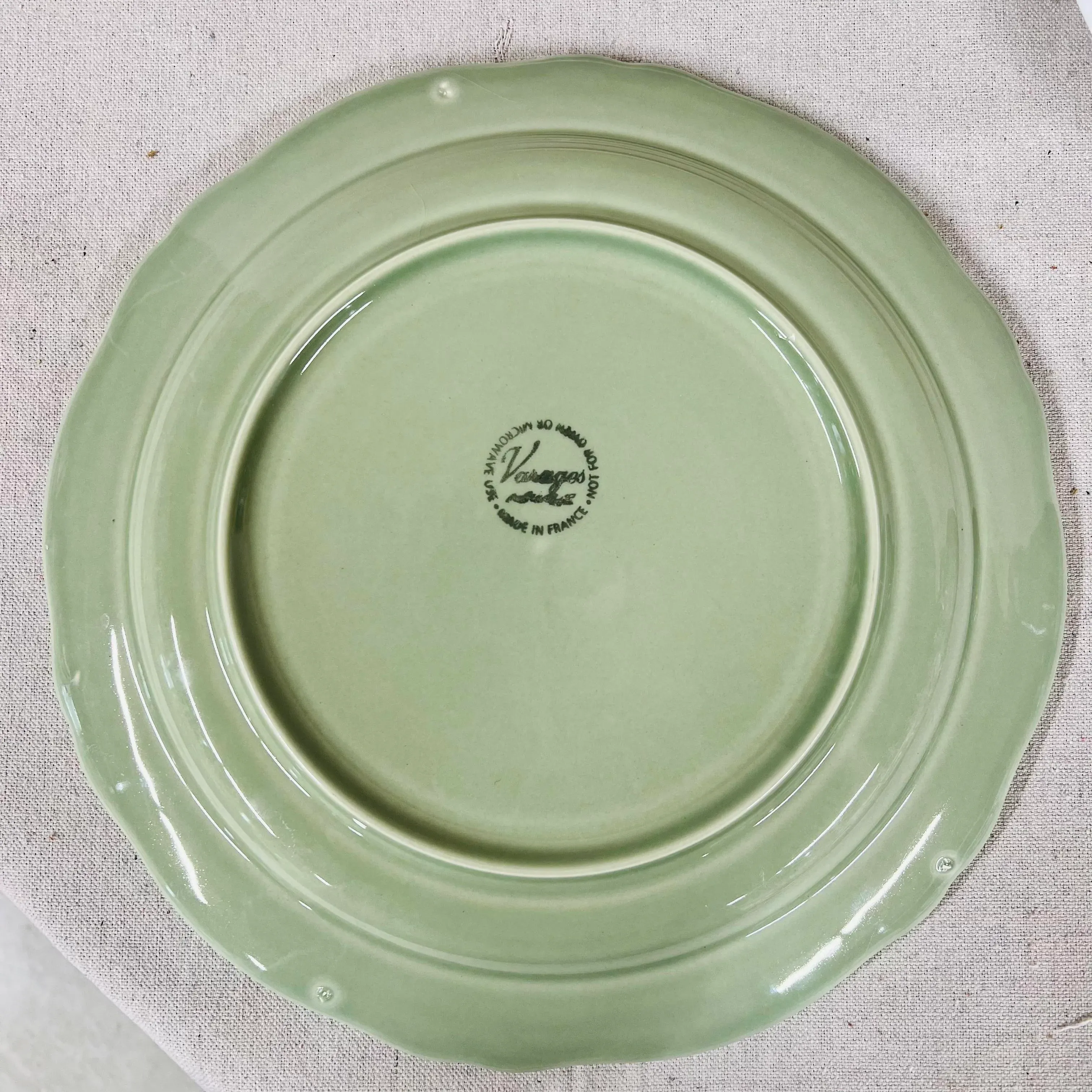 Varages Earthenware Plate Decorated With A Fish. 18th C