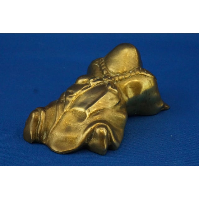 20th Century Gilded Bronze Monks attributed to Barbara Soia, Set of 2 For Sale - Image 17 of 18