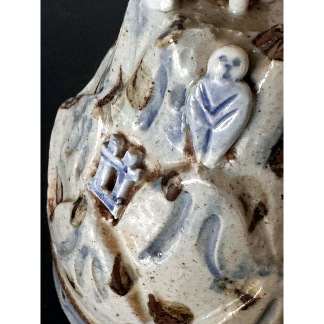 Korean Ceramic Scholar Brush Rest Joseon Dynasty For Sale - Image 13 of 18