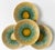 Set of 4 Antique 19th C Majolica Pineapple Pattern Tea Cups and Saucers C1880s. For Sale - Image 9 of 9