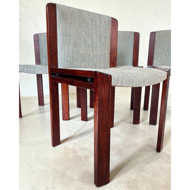 Wood Mod. 300 Dining Chairs by Joe Colombo for Pozzi, 1970, Set of 4 For Sale - Image 7 of 18