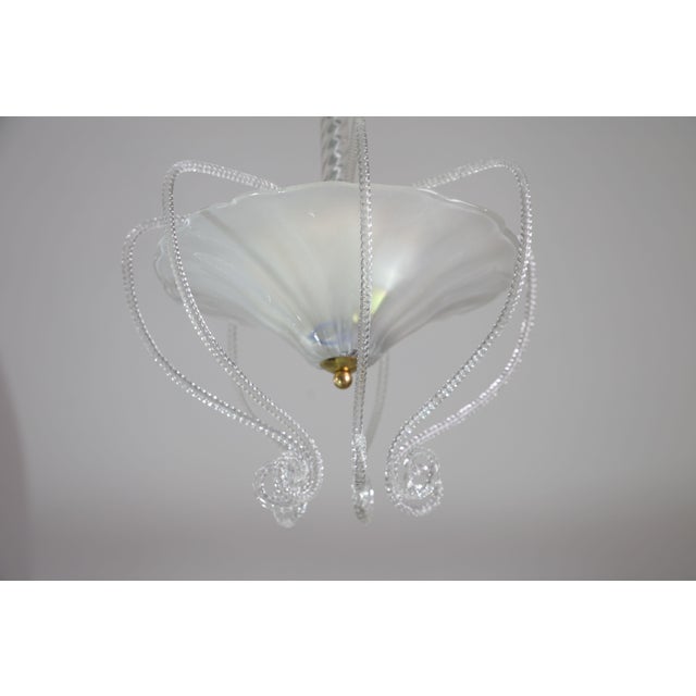 1950s Art Decò Barovier E Toso "Fountain" Murano Glass Chandelier For Sale - Image 13 of 16