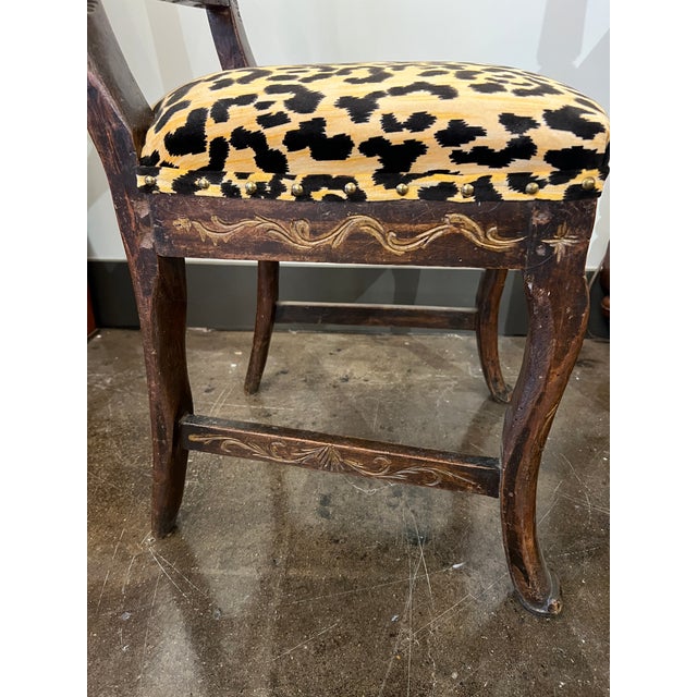 Wood Early 20th Century Single Italian Accent Side Chair For Sale - Image 7 of 8