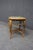 Late 20th Century Wicker Rattan Side Table With Woven Top For Sale - Image 5 of 6