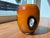 A striking pair of vintage Dreamlight Mediterrana art-glass objects handcrafted in Germany, featuring warm amber, ivory,...
