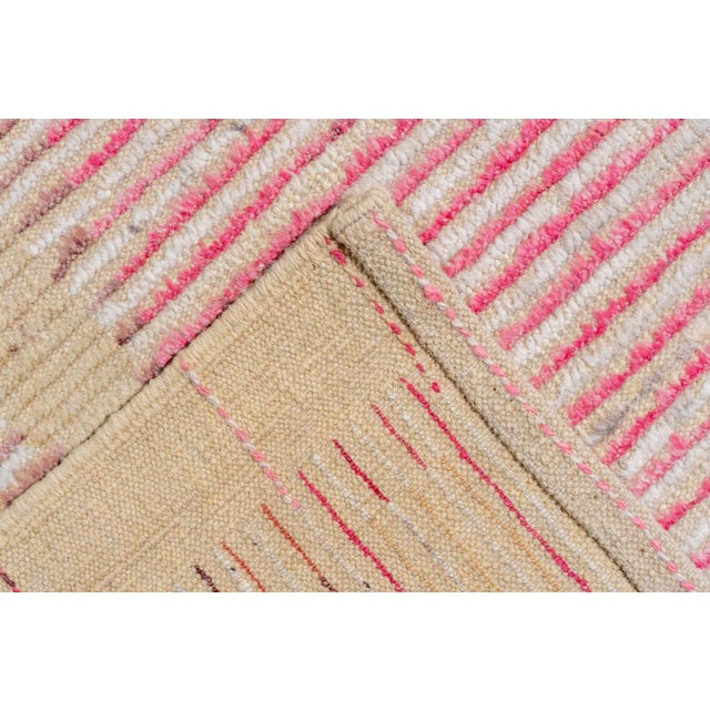 Early 20th Century Large Pink Vintage Inspired Turkish Tulu - 14'5" x 17'8" For Sale - Image 5 of 6