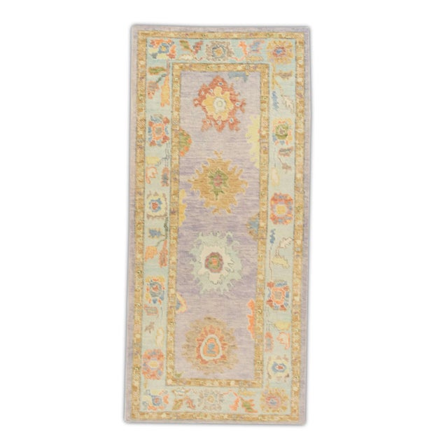 Modern Turkish Oushak Rug 3'1" x 6'9" For Sale In Houston - Image 6 of 6