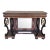 Mid 19th Century Austrian Empire Console Table with back mirror and Swan Pedestals For Sale