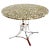 Abalone Shell Resin Fusion Cast Round Top Table on Chrome Base Mid-Century Moder For Sale - Image 13 of 13
