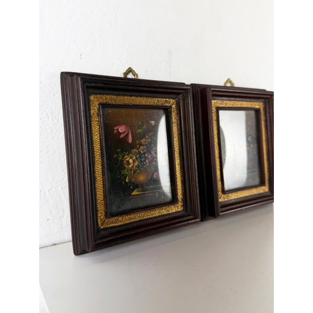 Still Life Composition, 1920s, Oil Painting on Copper, Set of 2 For Sale - Image 4 of 12