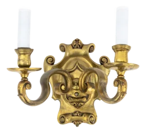 French Neoclassical Style Bronze Two-Branch Sconce