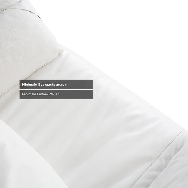 DS 142 White Leather Wing Lounger Sofa with Chrome Feet and Manual Function from de Sede For Sale - Image 12 of 18