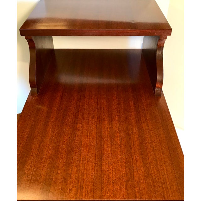 Mid Century Modern Mersman Step Side Table | Chairish
