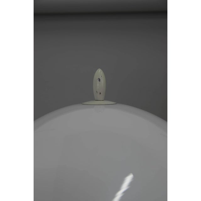 Mid-Century White Table Lamp, 1950s For Sale - Image 10 of 13