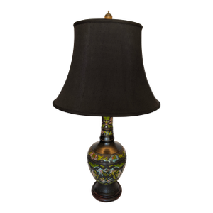 Mid 20th Century Chinese-Style Champlevé Enamel Table Lamp