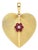 Mid 20th Century Tiffany & Co Ruby Heart Pendant For Sale