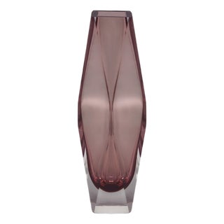 Vintage Sommerso Murano Glass Vase by Flavio Poli, 1960s For Sale