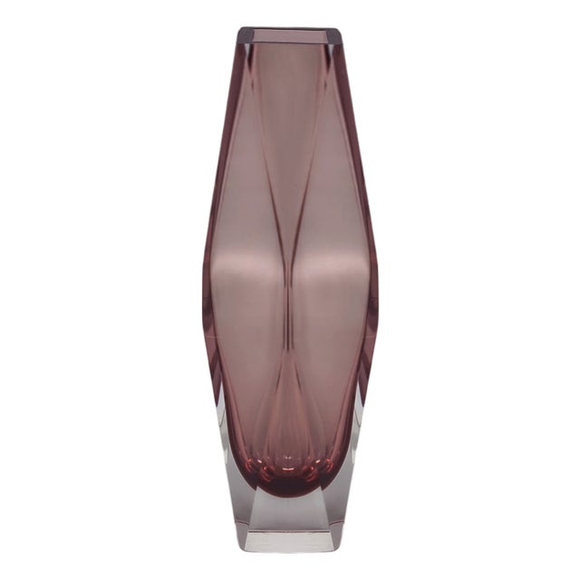 Vintage Sommerso Murano Glass Vase by Flavio Poli, 1960s For Sale
