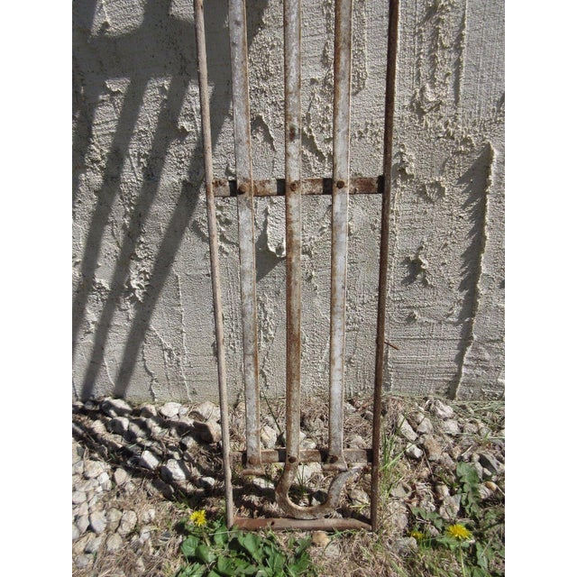 Antique Victorian Iron Gate For Sale - Image 4 of 6
