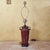 Burgundy Vintage Burgundy Glazed Ceramic Table Lamp With Bell Shade, Circa Late 20th Century For Sale - Image 8 of 18