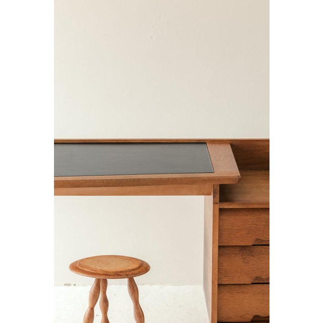 Black Writing Desk by Guillerme and Chamrbon for Votre Maison, France, 1950s For Sale - Image 8 of 18
