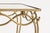 French Coffee Table in Gilded Metal with Eglomized Mirror Top by René Drouet, 20th Century For Sale - Image 5 of 6