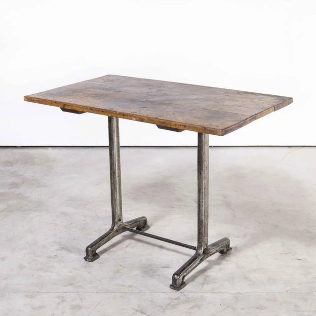 Cast Base Bistro Dining Table from Fischel, 1930s For Sale - Image 10 of 10