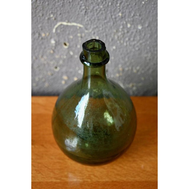 Industrial French Industrial Style Glass Vase For Sale - Image 3 of 6